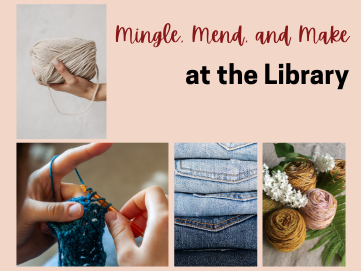 Peach coloured collage of craft and sewing images.